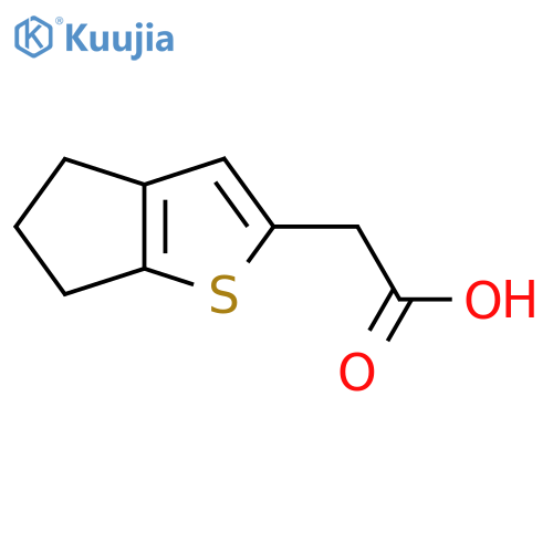2-{4H,5H,6H-cyclopentabthiophen-2-yl}acetic acid structure