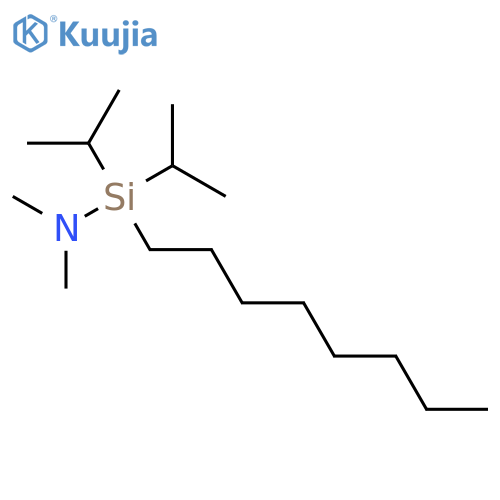 Silanamine,N,N-dimethyl-1,1-bis(1-methylethyl)-1-octyl- structure