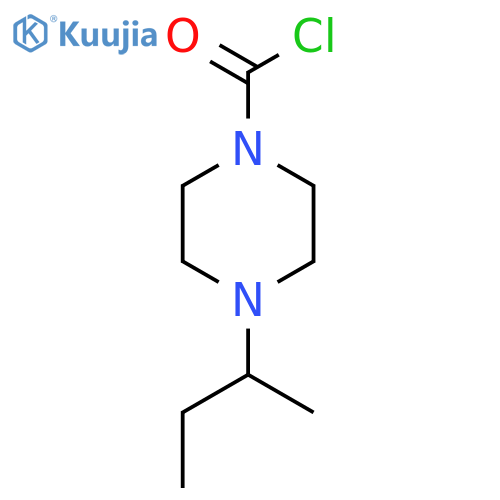 4-(Butan-2-yl)piperazine-1-carbonyl chloride structure