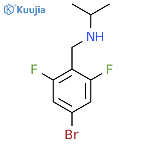 (4-Bromo-2,6-difluorophenyl)methyl(propan-2-yl)amine structure