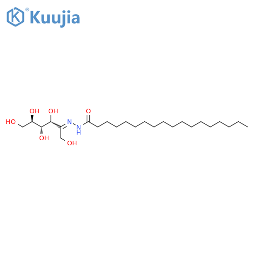 D-Fructose, (1-oxooctadecyl)hydrazone structure
