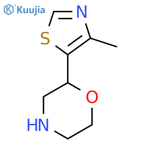 2-(4-methyl-1,3-thiazol-5-yl)morpholine structure