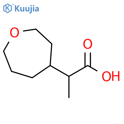 2-(oxepan-4-yl)propanoic acid structure