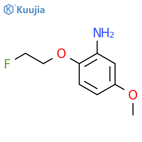 2-(2-fluoroethoxy)-5-methoxyaniline structure