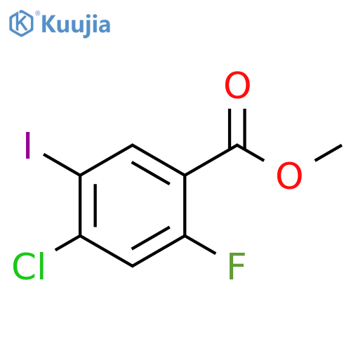 4-Chloro-2-fluoro-5-iodo-benzoic acid Methyl ester structure