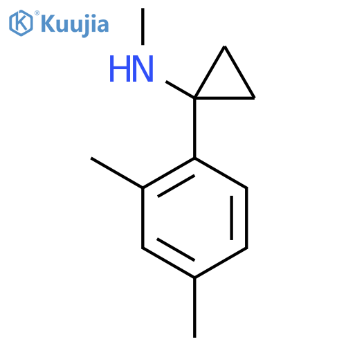 1-(2,4-dimethylphenyl)-N-methylcyclopropan-1-amine structure