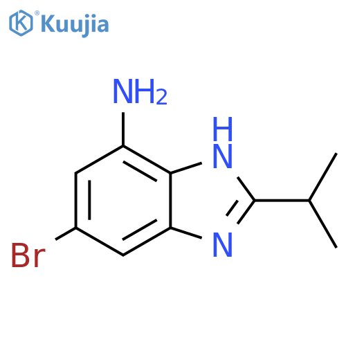 5-bromo-2-(propan-2-yl)-1H-1,3-benzodiazol-7-amine structure