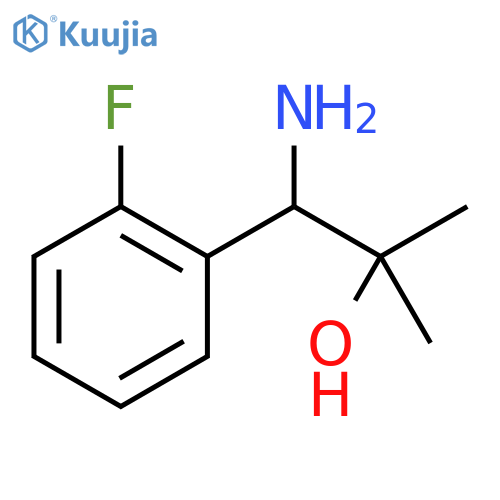 1-amino-1-(2-fluorophenyl)-2-methylpropan-2-ol structure