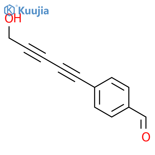 BENZALDEHYDE, 4-(5-HYDROXY-1,3-PENTADIYNYL)- structure