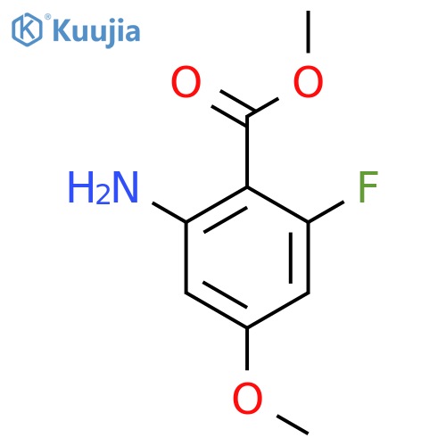 Methyl 2-amino-6-fluoro-4-methoxybenzoate structure