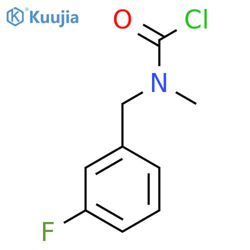 N-[(3-fluorophenyl)methyl]-n-methylcarbamoyl chloride structure