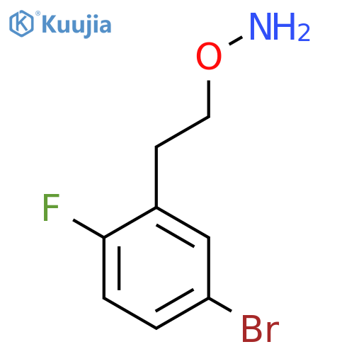 O-2-(5-bromo-2-fluorophenyl)ethylhydroxylamine structure