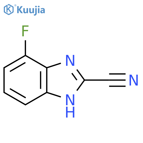 2-Cyano-4-fluoro-1H-benzimidazole structure