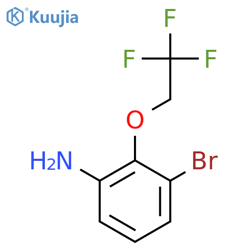 3-Bromo-2-(2,2,2-trifluoroethoxy)phenylamine structure