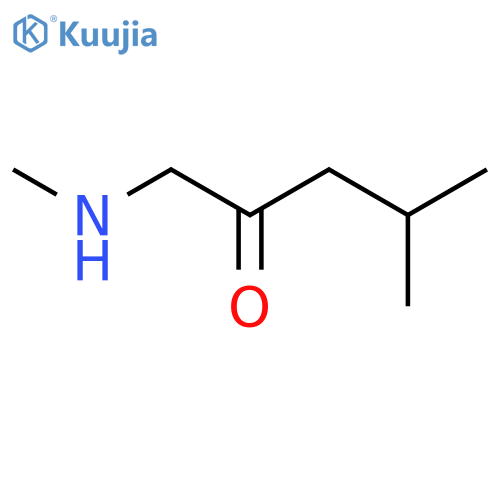 4-methyl-1-(methylamino)pentan-2-one structure