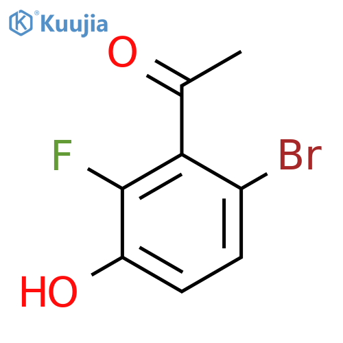 6'-Bromo-2'-fluoro-3'-hydroxyacetophenone structure