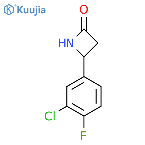 4-(3-chloro-4-fluorophenyl)azetidin-2-one structure