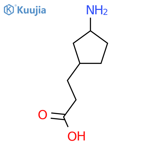 3-(3-Aminocyclopentyl)propanoic acid structure