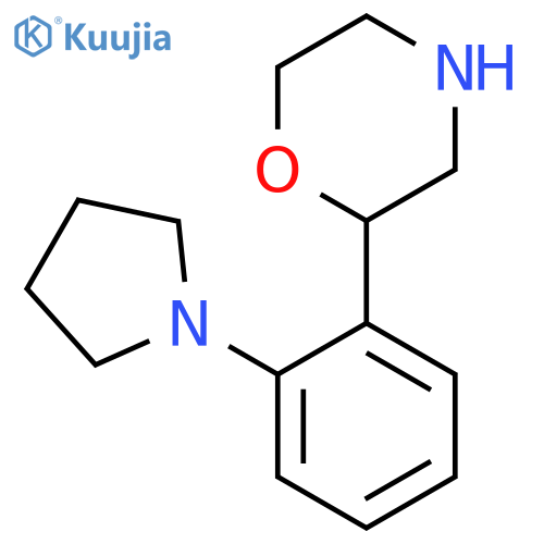 2-2-(pyrrolidin-1-yl)phenylmorpholine structure
