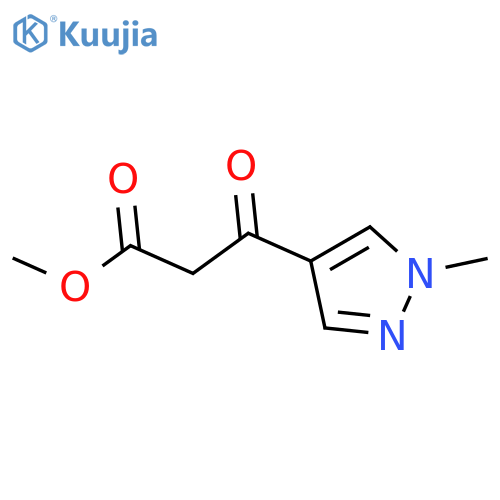 methyl 3-(1-methyl-1H-pyrazol-4-yl)-3-oxopropanoate structure