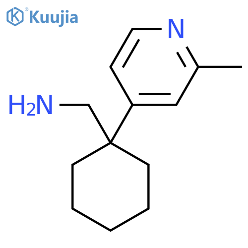 1-(2-methylpyridin-4-yl)cyclohexylmethanamine structure