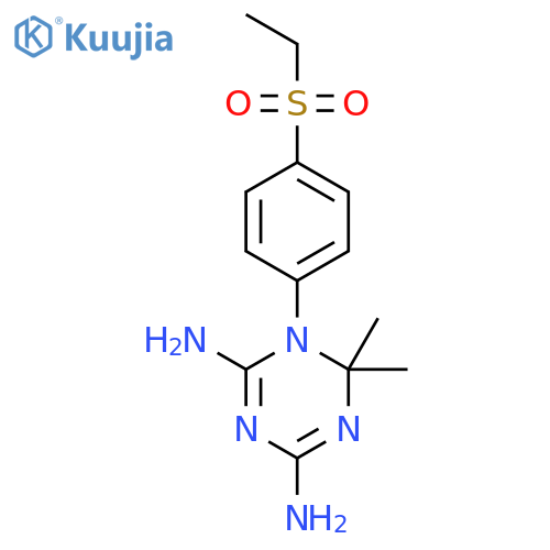 1,3,5-Triazine-2,4-diamine,1-[4-(ethylsulfonyl)phenyl]-1,6-dihydro-6,6-dimethyl- structure