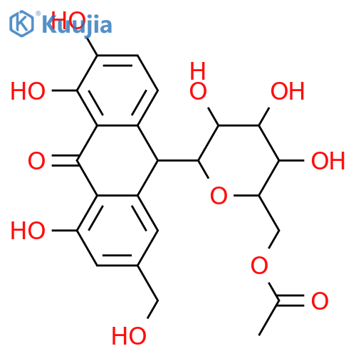 Aloin; (10R)-form, 7-Hydroxy, 6'-Ac structure