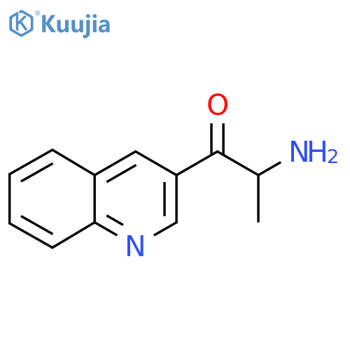 2-amino-1-(quinolin-3-yl)propan-1-one structure