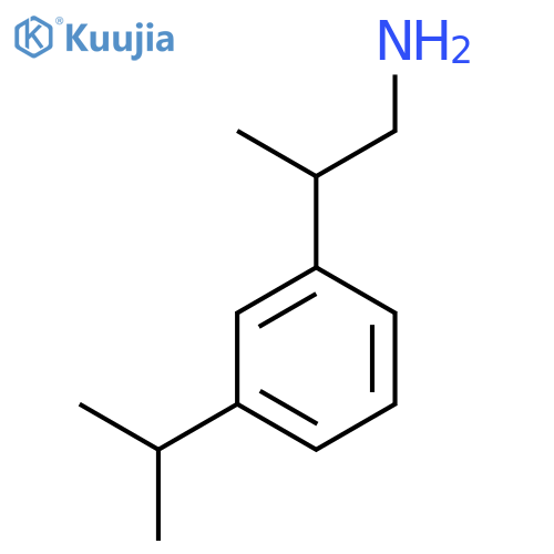 2-3-(propan-2-yl)phenylpropan-1-amine structure