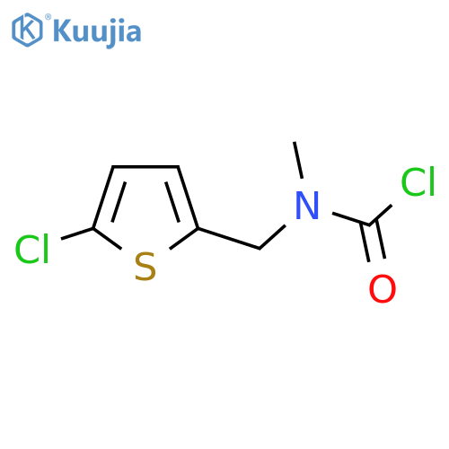 N-[(5-chlorothiophen-2-yl)methyl]-n-methylcarbamoyl chloride structure