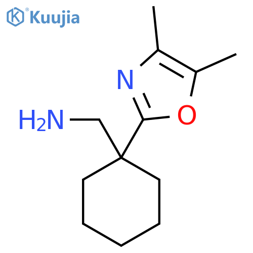 1-(dimethyl-1,3-oxazol-2-yl)cyclohexylmethanamine structure