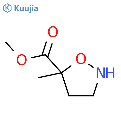 5-Isoxazolidinecarboxylicacid, 5-methyl-, methyl ester structure