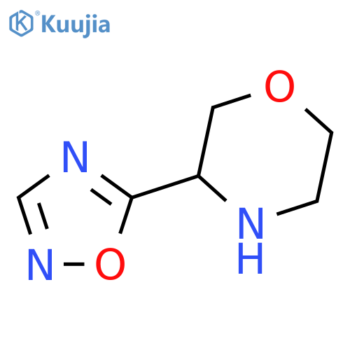 3-(1,2,4-oxadiazol-5-yl)morpholine structure