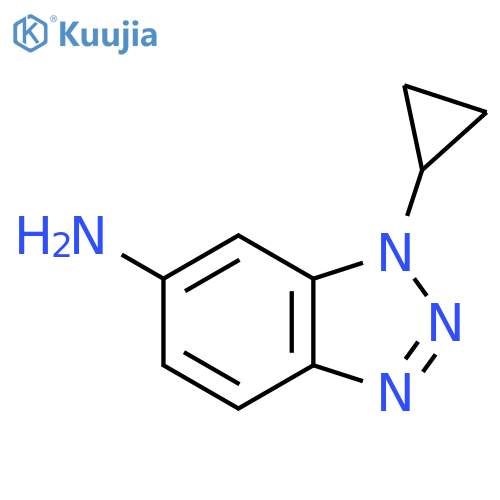 1-cyclopropyl-1H-1,2,3-benzotriazol-6-amine structure