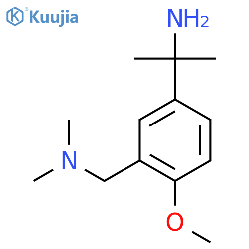 2-{3-(dimethylamino)methyl-4-methoxyphenyl}propan-2-amine structure