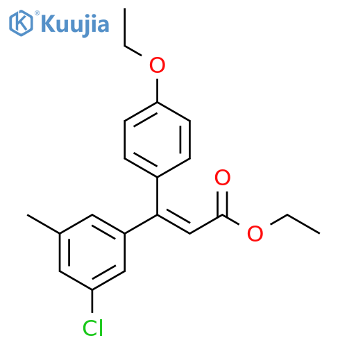 2-Propenoic acid, 3-(3-chloro-5-methylphenyl)-3-(4-ethoxyphenyl)-, ethyl ester, (E)- (9CI) structure