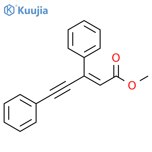 2-Penten-4-ynoic acid, 3,5-diphenyl-, methyl ester, (E)- structure