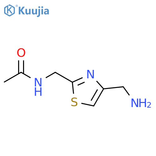 N-{4-(aminomethyl)-1,3-thiazol-2-ylmethyl}acetamide structure