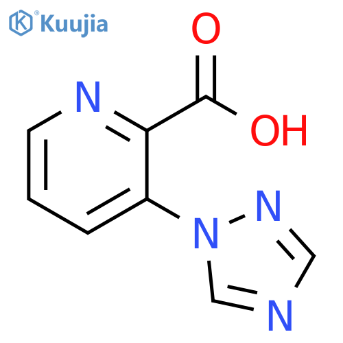 3-(1H-1,2,4-triazol-1-yl)pyridine-2-carboxylic acid structure