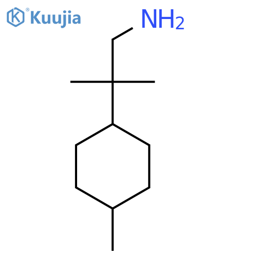 2-Methyl-2-(4-methylcyclohexyl)propan-1-amine structure