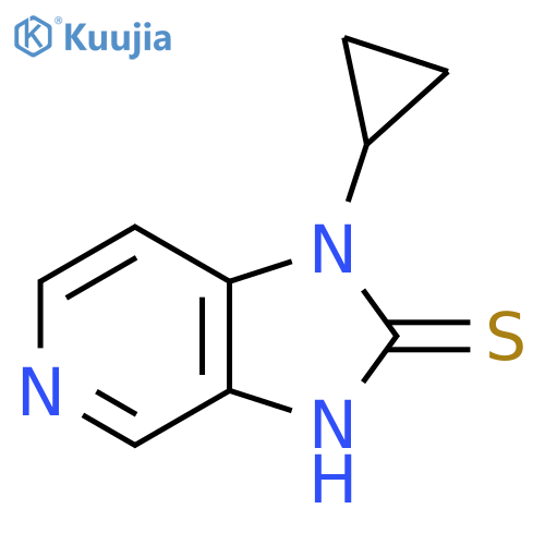 1-Cyclopropyl-1H-imidazo[4,5-c]pyridine-2-thiol structure