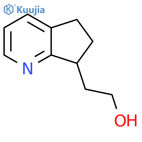 2-{5H,6H,7H-cyclopentabpyridin-7-yl}ethan-1-ol structure