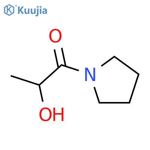 1-Propanone,2-hydroxy-1-(1-pyrrolidinyl)-, (2R)- structure