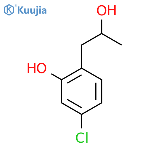 5-chloro-2-(2-hydroxypropyl)phenol structure
