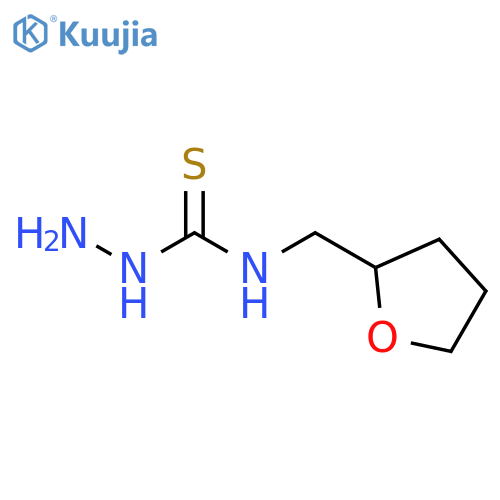 3-amino-1-[(oxolan-2-yl)methyl]thiourea structure