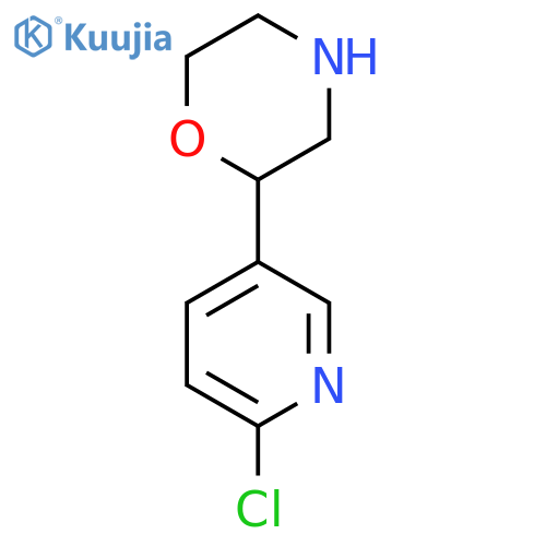 2-(6-chloropyridin-3-yl)morpholine structure