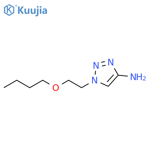 1-(2-butoxyethyl)-1H-1,2,3-triazol-4-amine structure