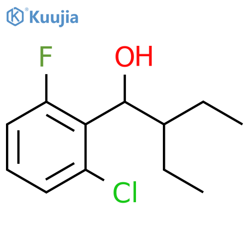 2-Chloro-α-(1-ethylpropyl)-6-fluorobenzenemethanol structure