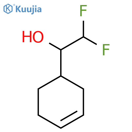 1-(cyclohex-3-en-1-yl)-2,2-difluoroethan-1-ol structure