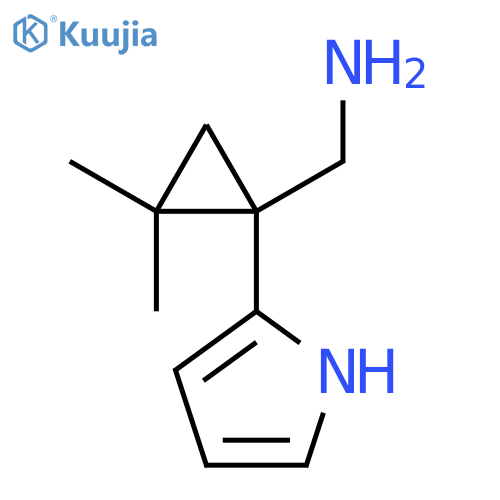 2,2-dimethyl-1-(1H-pyrrol-2-yl)cyclopropylmethanamine structure